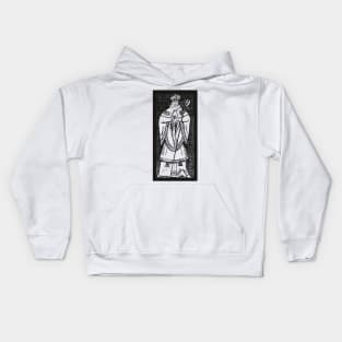 The old priest Kids Hoodie